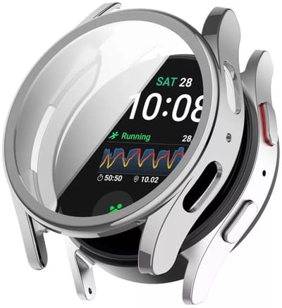 Strap-it Schokbestendig TPU hoesje - bescherming - geschikt voor de Samsung Galaxy Watch 7 - 40mm (zilver)
