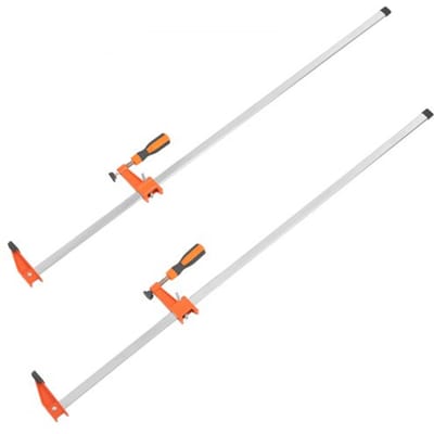 VEVOR Houtbewerkingspaalklemmen, 2 Stuks 914,4 mm Klem/Spreider, Snelwisselbare F-Klem met Belastingslimiet van 272 Kg, Keeldiepte van 63,5 mm, Gietijzer En Koolstofstaal