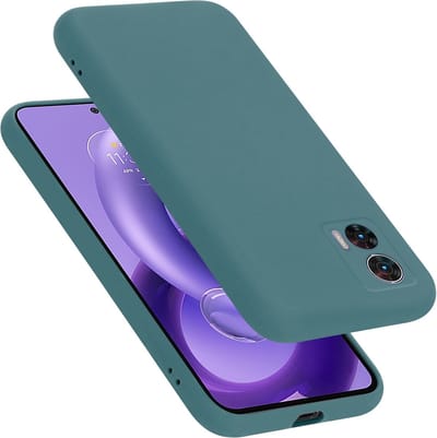 Cadorabo Hoesje geschikt voor Motorola EDGE 30 NEO in LIQUID GROEN - Beschermhoes gemaakt van flexibel TPU silicone Case Cover
