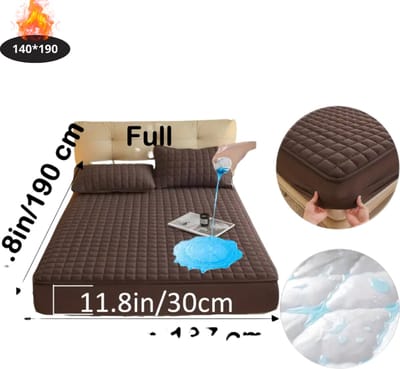 Nivard Waterdicht Hoeslaken - Beddengoed - Fitted Sheet - Bed - Bruin 140x190
