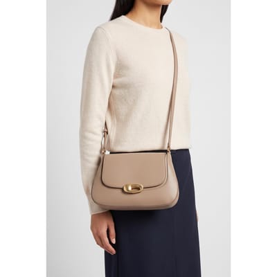 Calvin Klein Hardware Flap Medium Crossover Desert Taupe Taglia: OS | Borse a mano Outlet | Donna | Nero