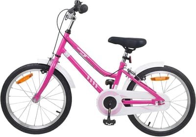 Kinderfiets 18 Inch - Klassieke kinderfiets - Buiten rijden - Stevige stalen constructie - 123 x 51 x 78cm