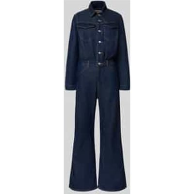 regular fit jumpsuit van puur katoen