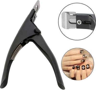 Nageltip Knipper Voor Kunstnagels I Nagel Tip Cutter I Nepnagels Knippen I Met Guillotine Veer I RVS I Zwart