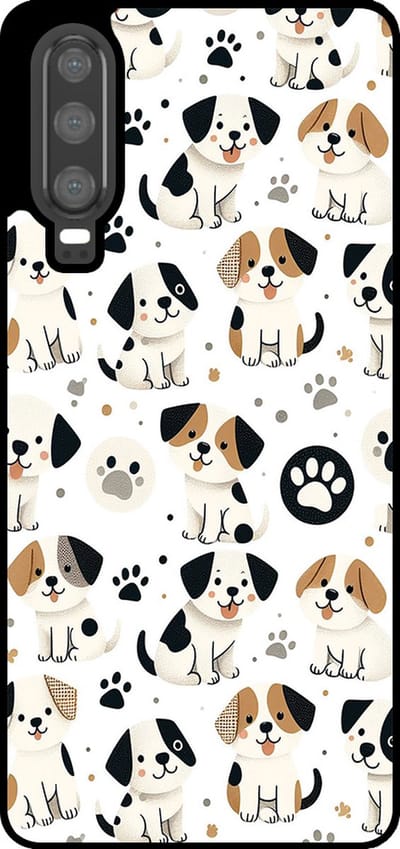 Smartphonica Telefoonhoesje Geschikt voor Huawei P30 met honden opdruk - TPU backcover case dog design geschikt voor Huawei P30
