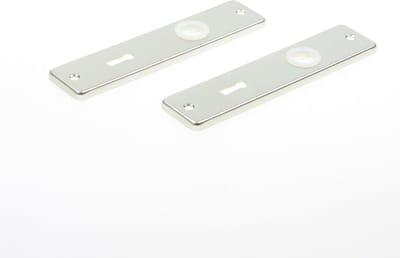 Ami Kortschild Aluminium F2 165/4rh sleutelgat 56mm 221002