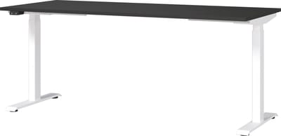 Elektrisch zit-sta Bureau Galileo Wit - Grafiet - 180x80cm - Hoogte 120 cm - In hoogte verstelbaar