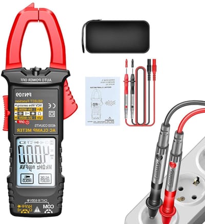 Digitale Multimeter - Spanningstester Klem - Elektrisch Onderhoud - Automatische Meetfunctie - 4000 Counts - Rood