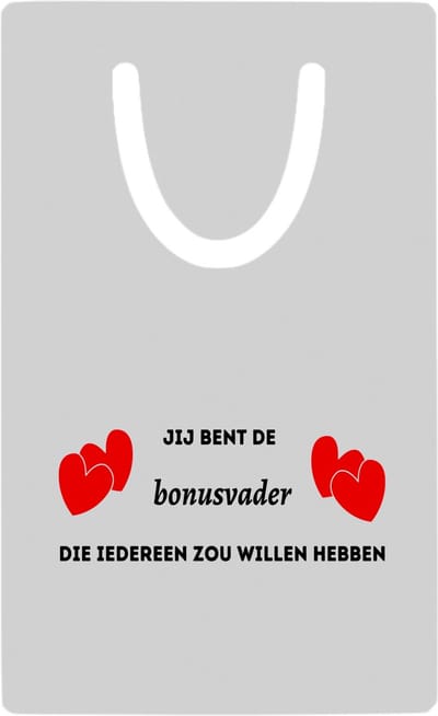 Hacebo® - jij bent de bonusvader die iedereen zou willen hebben metalen boekenlegger - Vader - geweldige vader - niemand anders - verjaardag - cadeau - kado - bedankje - geschenk Bladwijzer boekenleggers - 7.6 cm x 5cm