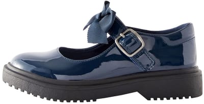 Next - Meisjes - Stoere Mary Jane-schoenen met strik voor school - Blauw