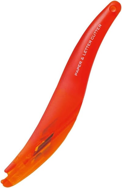 Papier Brievensnijder - Snijgereedschap - Papier Snijden - Compact Ontwerp - 20cm Pakket - Oranje