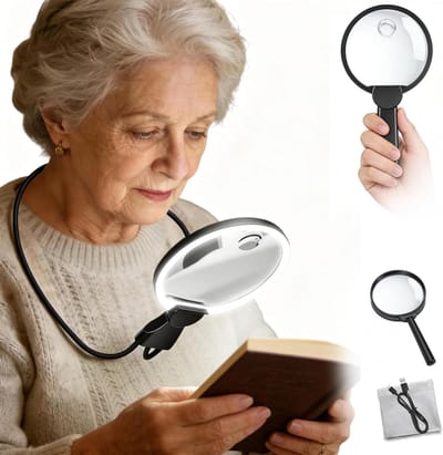 Vergrootglas met Verlichting - Loelamp - Vergrootlamp - Vergroting