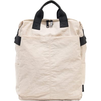 Sac à dos unisexe élégant et décontracté avec une grande capacité et plusieurs poches, compartiment pour ordinateur portable à fermeture éclair, adapté aux trajets quotidiens beige