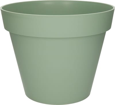 3x stuks bloempotten Toscane kunststof donkergroen D30 x H26 cm - 10 liter - Potten/plantenpotten