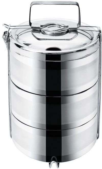 Thermos Lunchbox 3 Lagen RVS - Houdt Maaltijden Warm