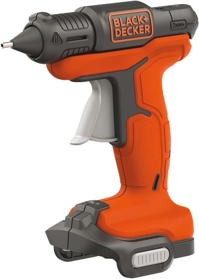 Accu Lijmpistool - Draadloos Gereedschap - Knutselen Decoratie - Snel Klaar - 18.9 x 8.75 cm - Zwart Oranje