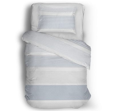Snoozing Kristien Dekbedovertrek - Eenpersoons - 140x200/220 cm - Blue