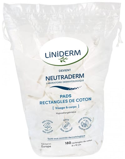 Neutraderm Baby Pads Rechthoekige Wattenschijfjes 180 stuks