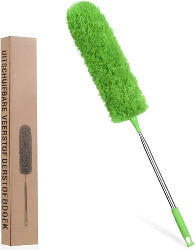 JCP® Raamwisser - Ramenwasser Telescopisch - Telescoopsteel Ramenwassen - Groen - 13cm 32cm 243cm
