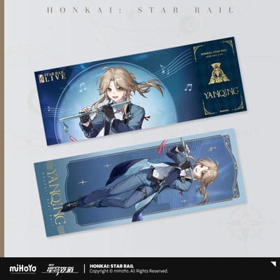 Sunsyea Honkai Star Rail Officiële Merchandise miHoYo Origineel Authentiek 2024LIVE Serie Acryl Stand Ticket Ornament Sleutelhanger Badge In Stock gray