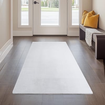 Dailygoods- Loper 60x100 cm - Wasbaar - Antislip - Modern Effen Design - Duurzaam - Ideaal voor Slaapkamer/Gang/Woonkamer - Vloerkleed