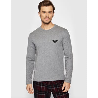 Emporio Armani Maat XL Flannel X-Mas Edition Mannen Pyjamaset - Marine Check