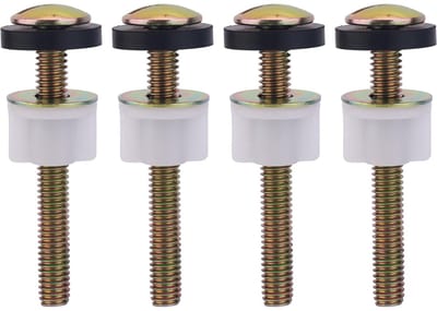 MTTProducts - Toilet Seat Screw Replacement Set - Robuuste bevestigingsset - Universeel voor toiletzittingen - Multicolor - Inclusief ringen en moeren ...