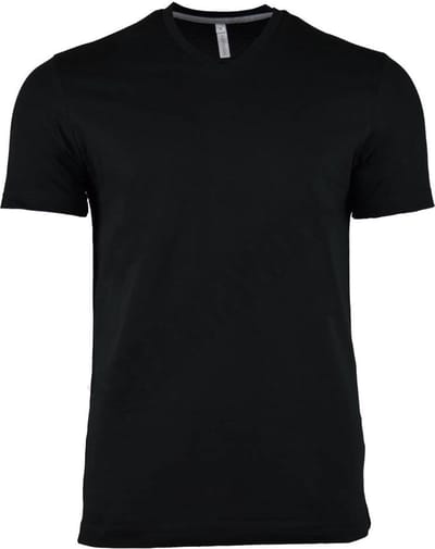 Kariban T-shirt V-hals korte mouwen K357 - Black - L