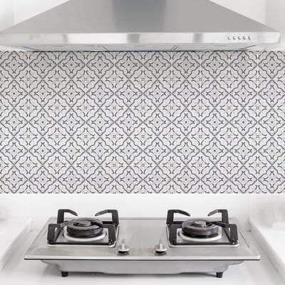 Zelfklevende tegelmuurstickers voor keuken en badkamer - 24 tegelstickers, Azulejos Thereza - 24 stickers, 20x20cm