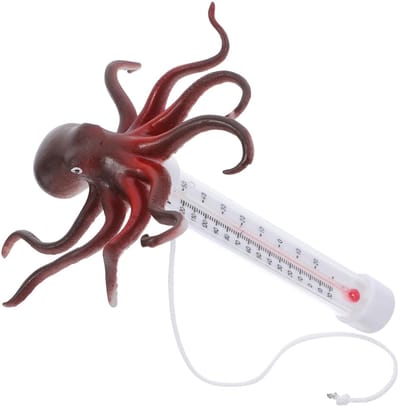 Drijvende Zwembadthermometer met Octopusvorm | Accurate Temperatuurweergave voor Zwembaden en Spa's