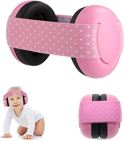 SMH LINE® Baby Gehoorbescherming - Verstelbaar - Tot 3 jaar - Roze