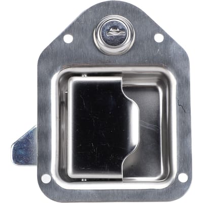 Truck Gereedschapskist Sluiting met 2 Sleutels Roestvrij Staal Antidiefstal Heavy Duty Gereedschapskist Handvat Sluiting voor UTV gray