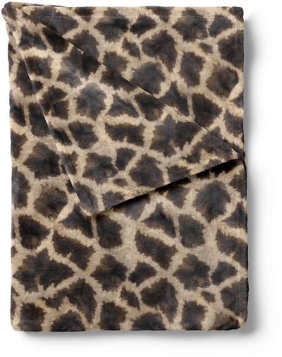 Zohome Plaid Giraffe - Warme deken voor op de bank - Zacht - 140x200 - Bruin