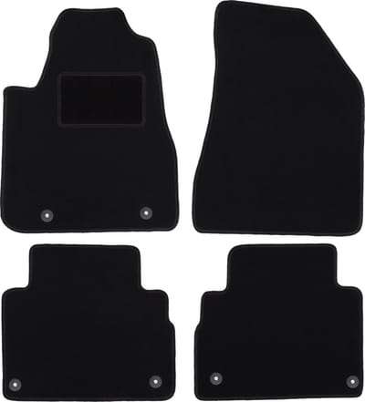 Zwarte velours vloermatten voor: Lexus RX II SUV (2003-2008)