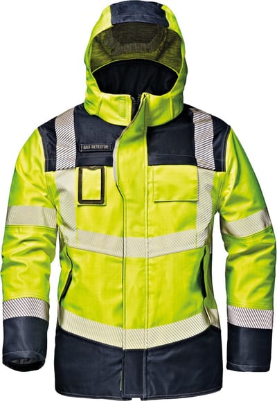 SIR SAFETY MICROLINES EXTREME Hi Vis Reflecterend Parka Werkjas HEREN Veiligheidsjas Geel Blauw - Vlamvertragend - Antistatisch - Waterdicht