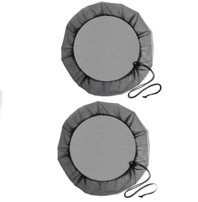 Regentonnet - 2 stuks - Regentonnen Hoes - Mesh - Polyester - Tuin Accessoires - Tuinieren - Beschermhoes - Net Waterton / Watervat - 95 cm diameter - Zwart