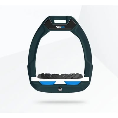 Veiligheidsstijgers Paardrijden Ingelend Ultra Grip Groen/Wit/Blauw Flex-On Safe-On