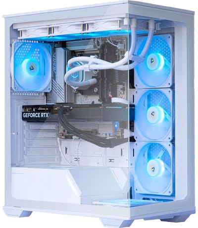 AMD Ryzen 7 8700 High-End Game PC Waterkoeling - Nvidia GeForce RTX5060Ti 8GB - 32GB DDR5 – 1TB SSD - WiFi 6E/Bluetooth 5.3/LAN 2.5Gbps - Gamer C3 White RGB