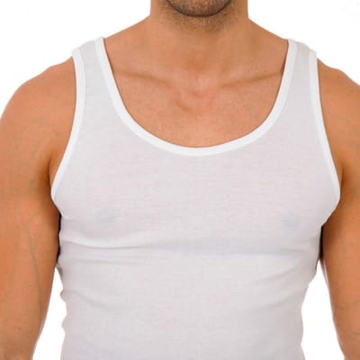 Klassiek T-shirt met brede riem 0980 man
