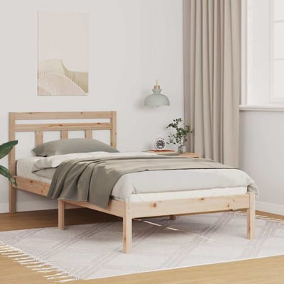 vidaXL - Bedframe - Bruin - 100 - x - 200 - cm - Massief - grenenhout