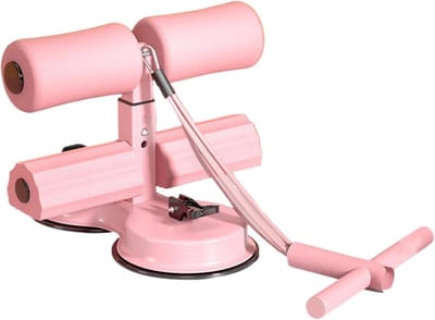 Buiktrainer - Fitnessapparaat - Core Training - Sterke Zuignap - 27 cm - Roze