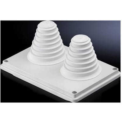 Rittal SV 9665780 Kabeldoorvoeringsplaat Met uitsparingen Isolatiemateriaal Grijs (RAL 7032) 1 stuk(s)