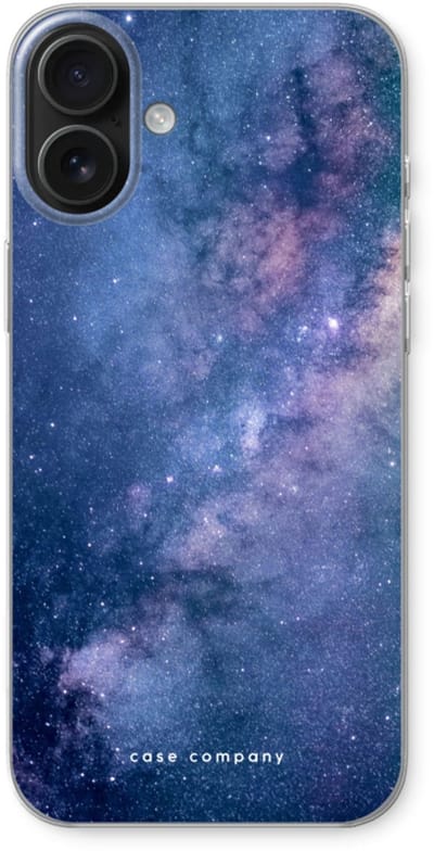 Case Company® - Hoesje geschikt voor iPhone 16 Plus hoesje - Nebula - Soft Cover Telefoonhoesje - Bescherming aan alle Kanten en Schermrand