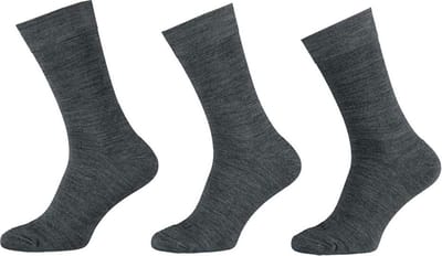 Apollo - 6-Pack - Merino Werksokken - Badstof Voetbed - Antibacterieel - Heren - grijs - 39-42 - 120103000