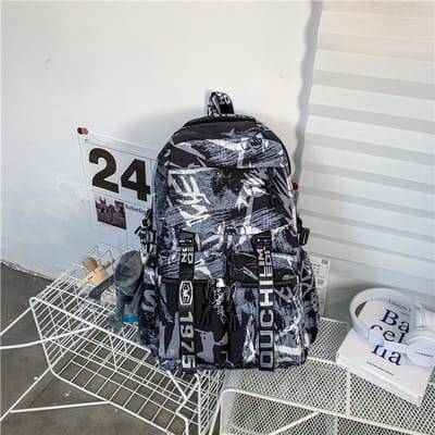 Grote rugzak/reistas/ruime outdoortas/stijlvolle laptoprugzak Zwart