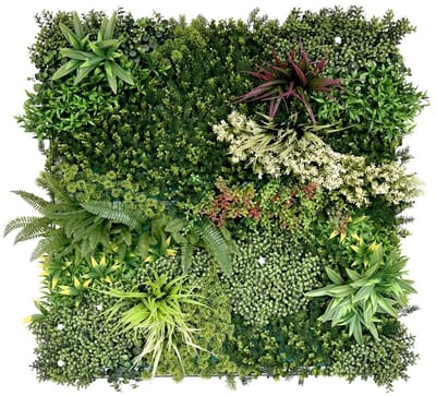 Kunsthaag wandpaneel - Mix blad A - 100x100 cm - plantenwand