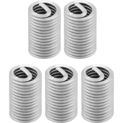 50 stuks roestvrij staal SS304 opgerolde draad spiraalvormige schroefdraad inzetstukken M6 x 1,0 x 3D lengte
