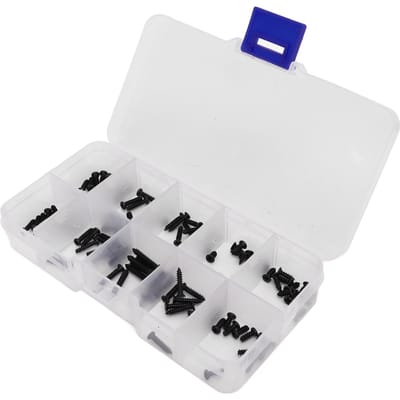 Ensemble de 100 vis pour voiture RC en acier inoxydable pour MJX 16208 16207 16210 1 16 Voiture RC Brushless avec Boîte