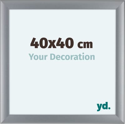 Your Decoration - Fotolijst 40x40 cm - MDF - Zilver Mat - Como