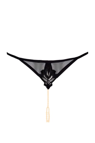 Bracli - London G-String - Luxus Perlenstring Dessous Größe S